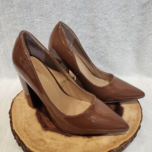 Madden Girl Glossy Brown Heels